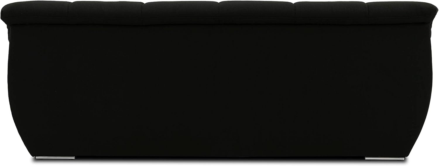DOMO. collection Sofa Splash, 2 Sitzer, Couch, Polstergarnitur, 211 x 96 x 76 cm (BxTxH), schwarz