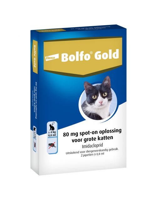Bolfo Gold Kat 80 - Anti vlooienmiddel