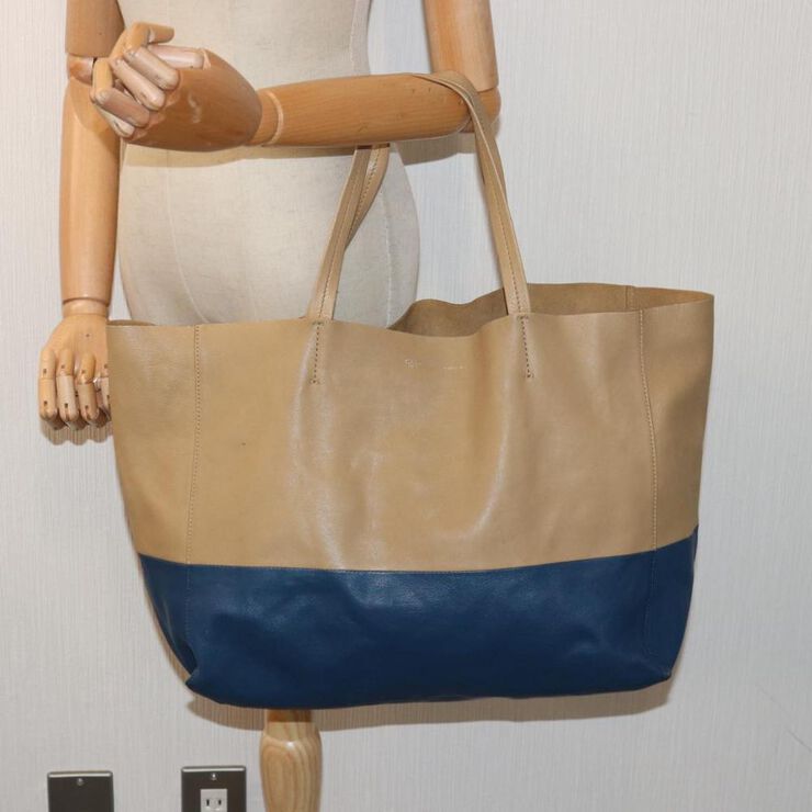 Celine Vintage Celine Tote Blue