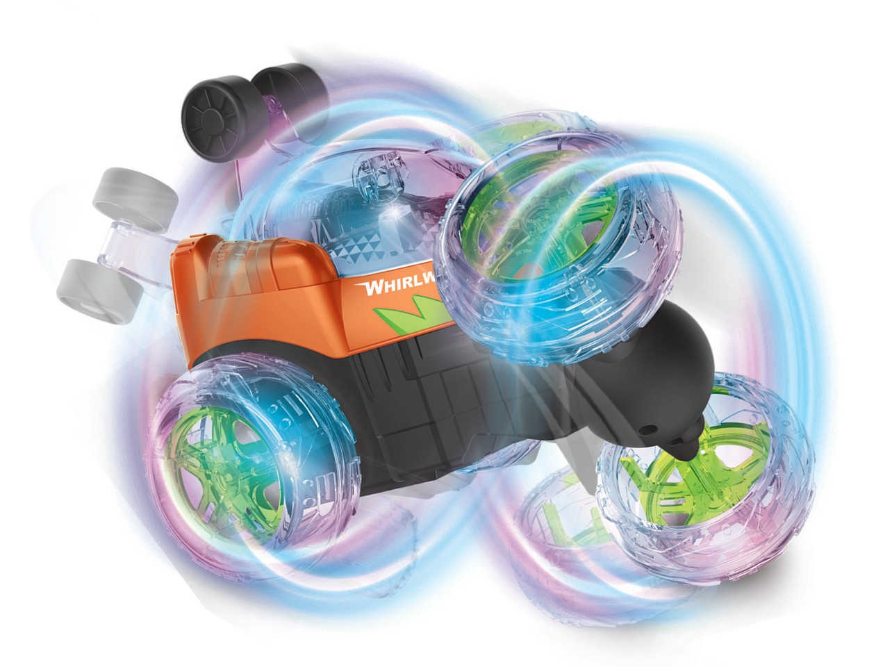Crazy Tumbler - Stunt Bil m. Lys - Fjernstyret bil 2,4GHz - Orange