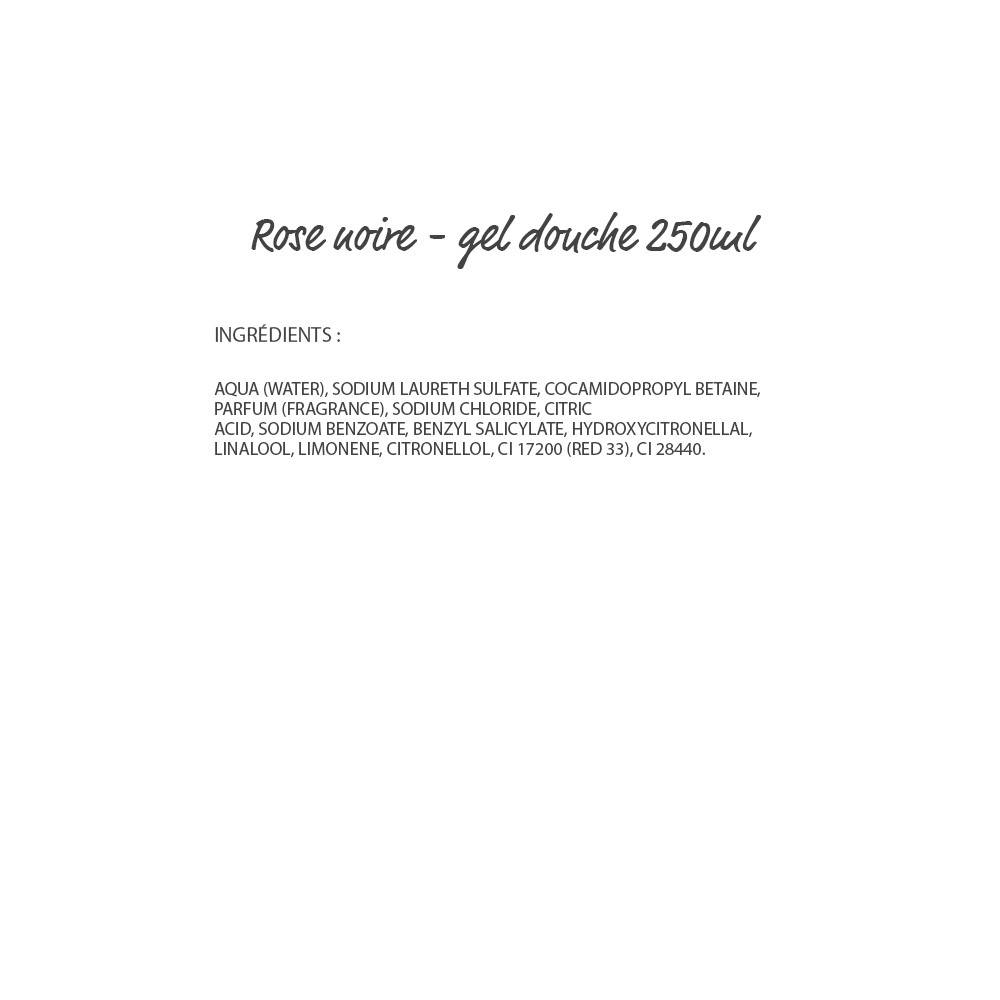 Rose noire Gel douche 250ml