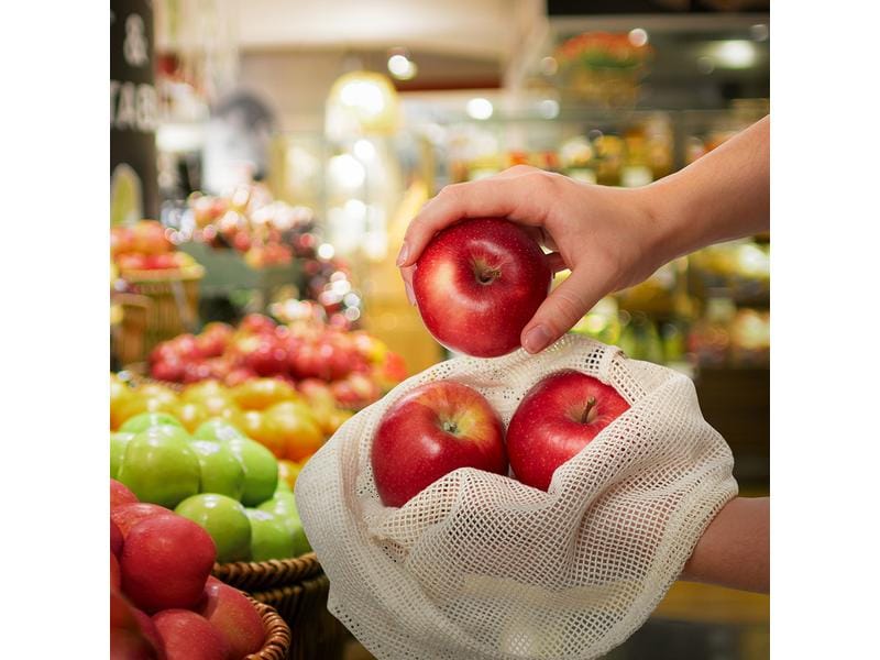 GEFU Obst- und Gemüsebeutel Aware 29 cm x 35 cm, 3 Stück Gemüsenetz