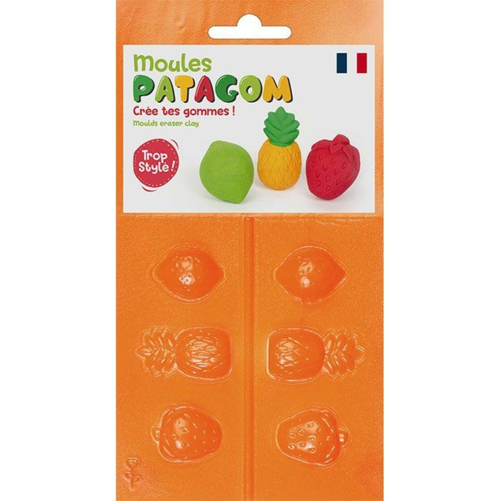 Moules pour gomme à modeler patagom - fruits