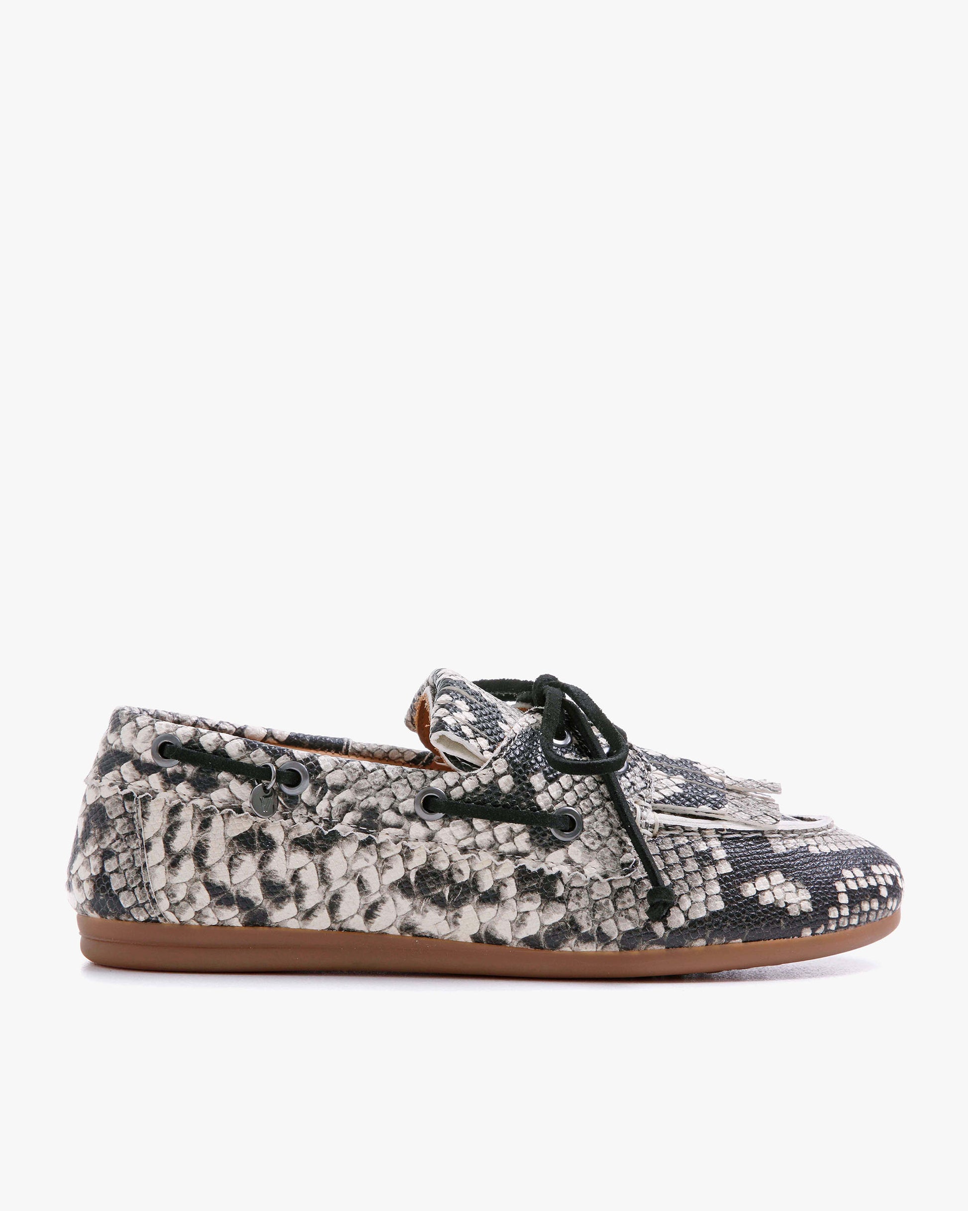VIA VAI slangenprint dames loafers June Loua