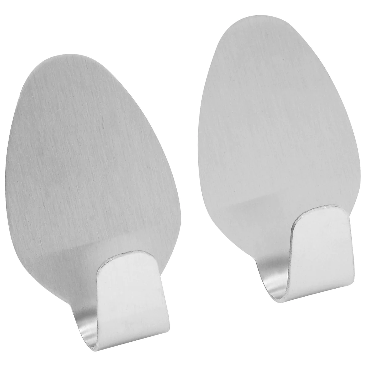 Lot de 2 crochets muraux adhésifs en inox Tecno Fackelmann