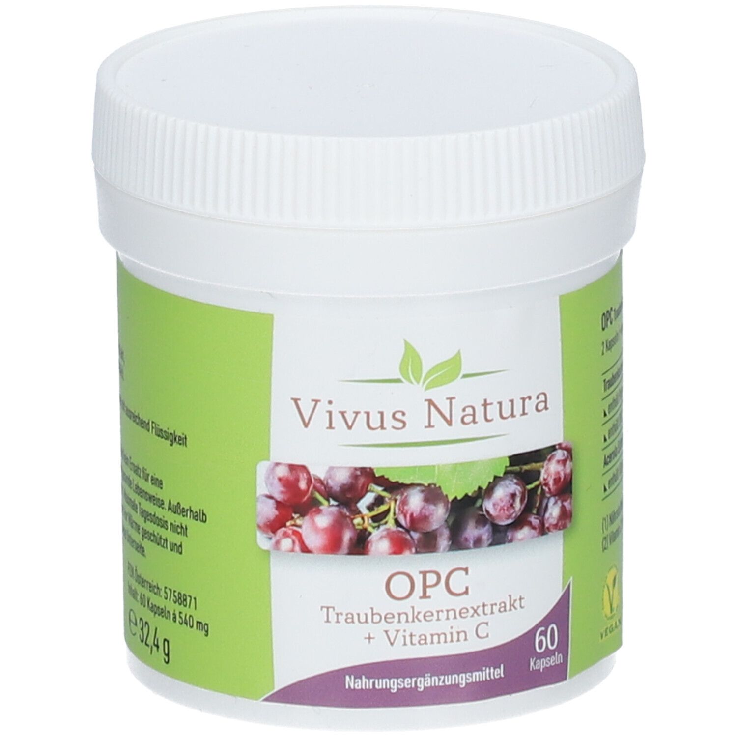 Vivus Natura OPC Traubenkernextrakt + Vitamin C