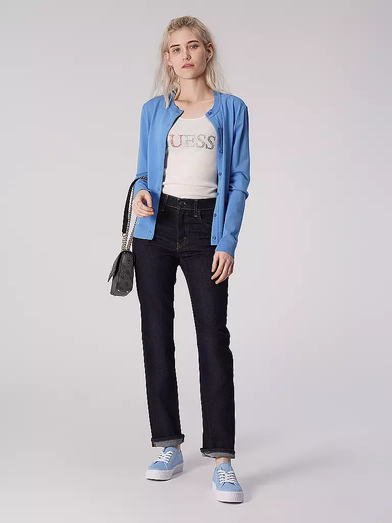 LEVI'S® Highwaist Jeans Straight Fit 724 dunkelblau