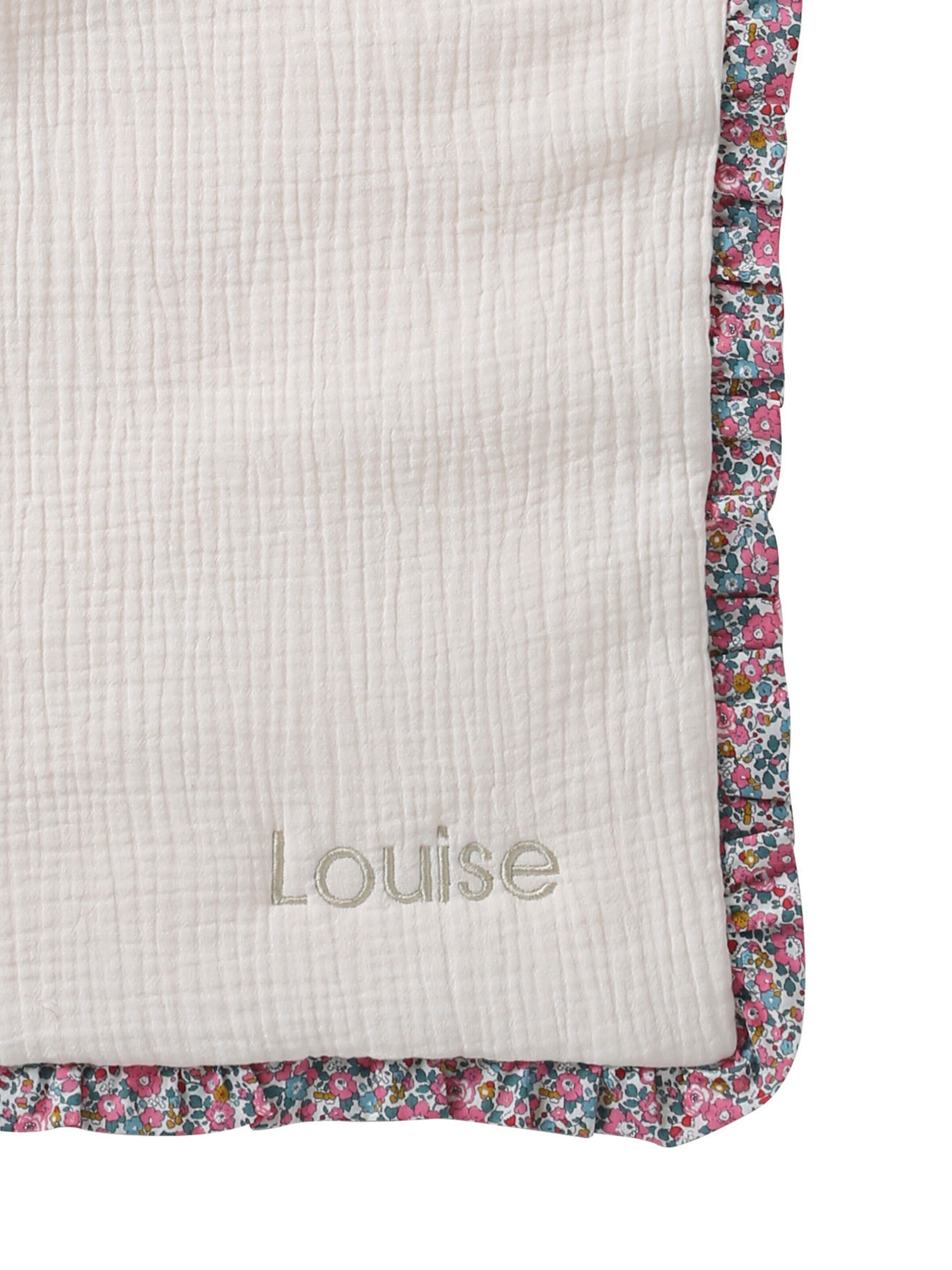 Envie de Fraise Bio-Kollektion: Baby Decke aus Musselin hellrosa