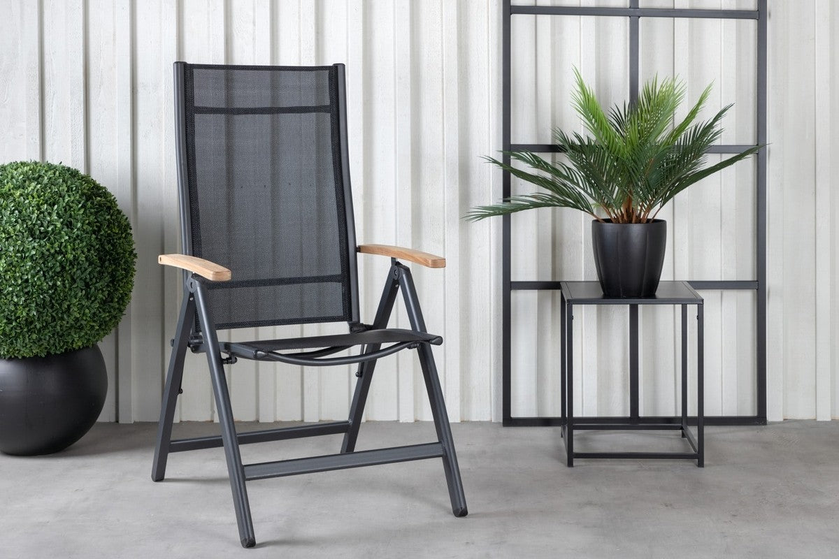Castor Verstelbare Tuinstoel - Set van 2 - Zwart