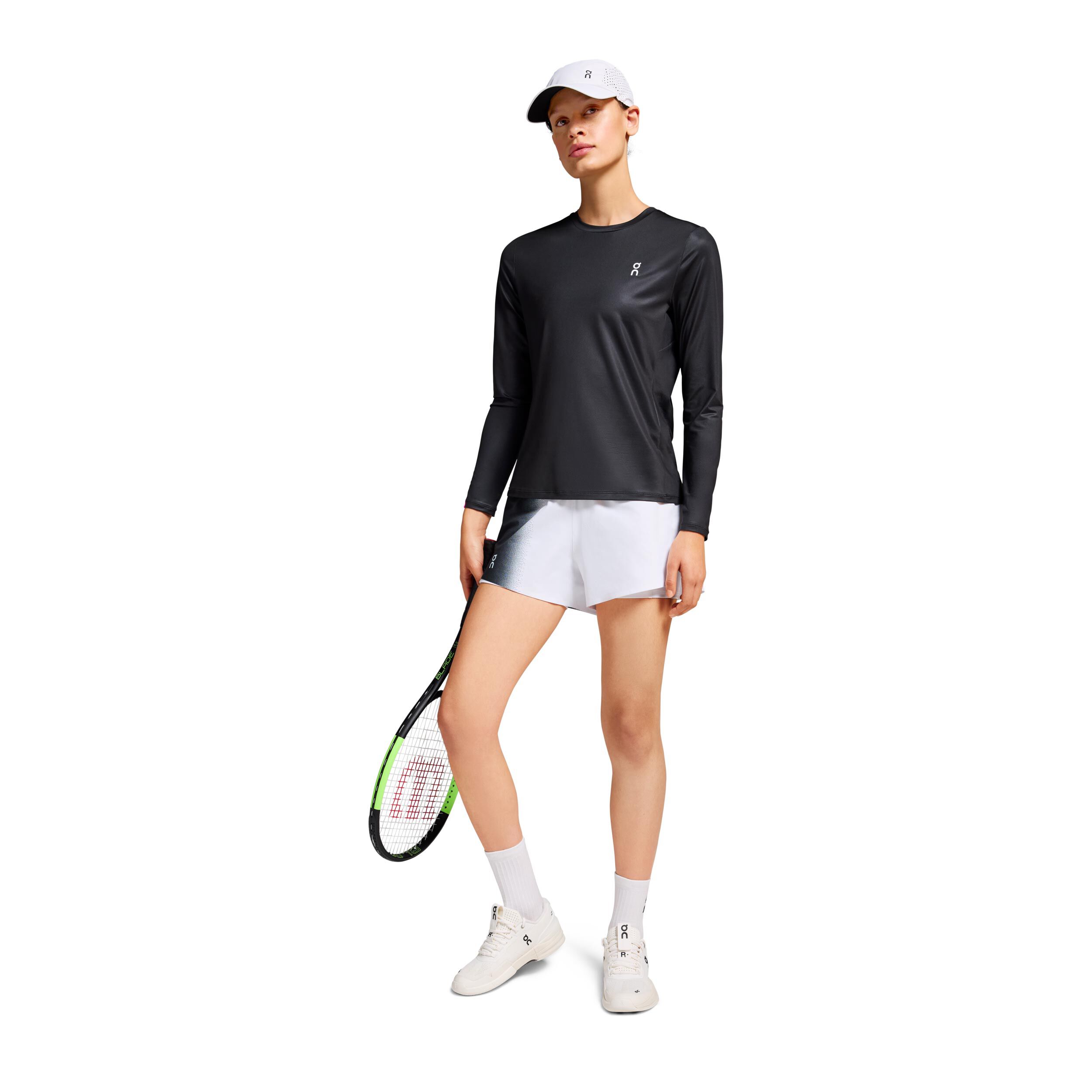 On Court Haut Manches Longues Femmes - Noir
