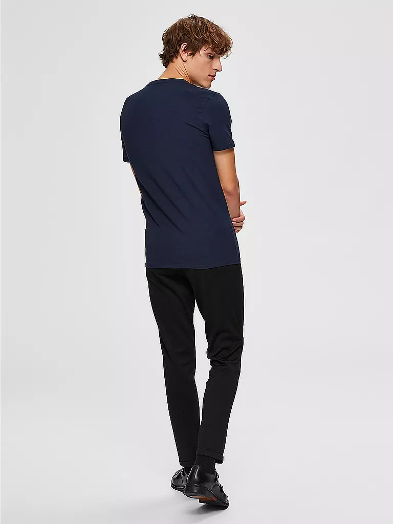 SELECTED T-Shirt SLHNEWPIMA blau