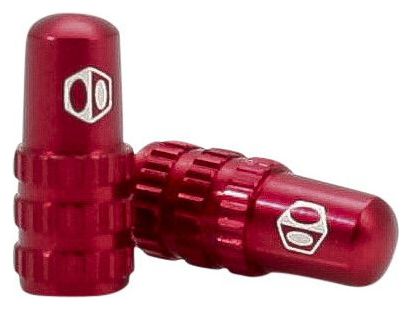 Paire d'Embouts de Valve Box One Presta Rouge