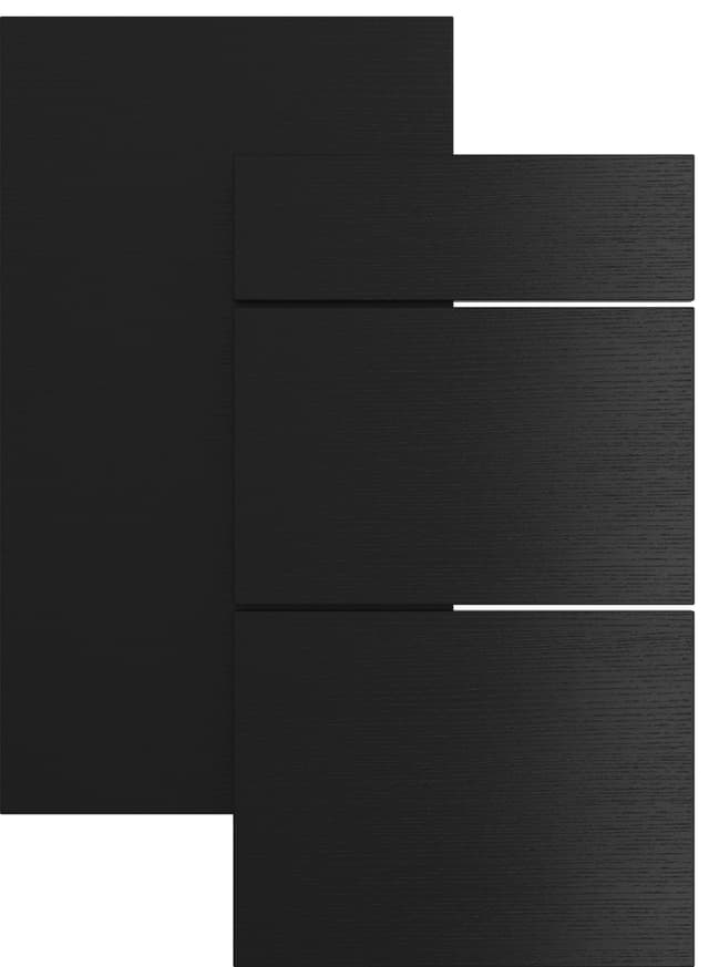 Epoq Edge topskuffefront til køkken 30x35 (black ash)