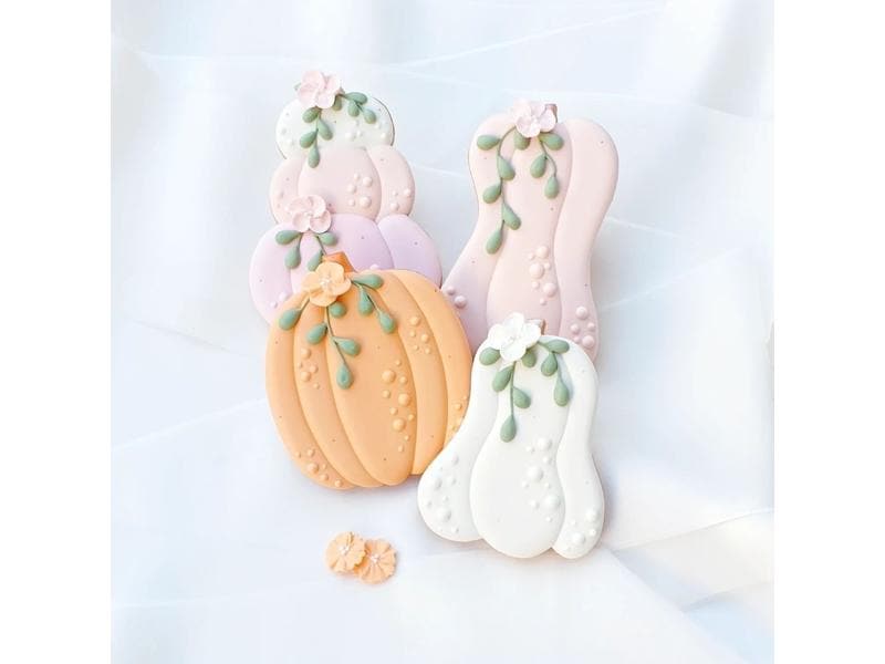 Cut my Cookies Guetzli-Ausstecher Serie Kürbise 1 Stück, Ro Rosa Cutter Kürbise