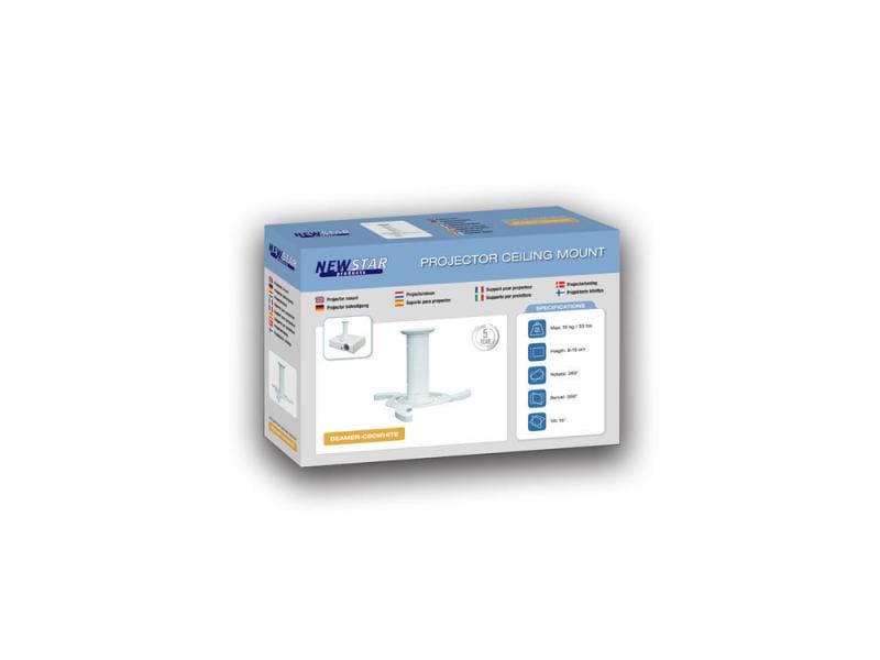 NEOMOUNTS Deckenhalterung BEAMER-C80 Weiss Montieren und ausrichten