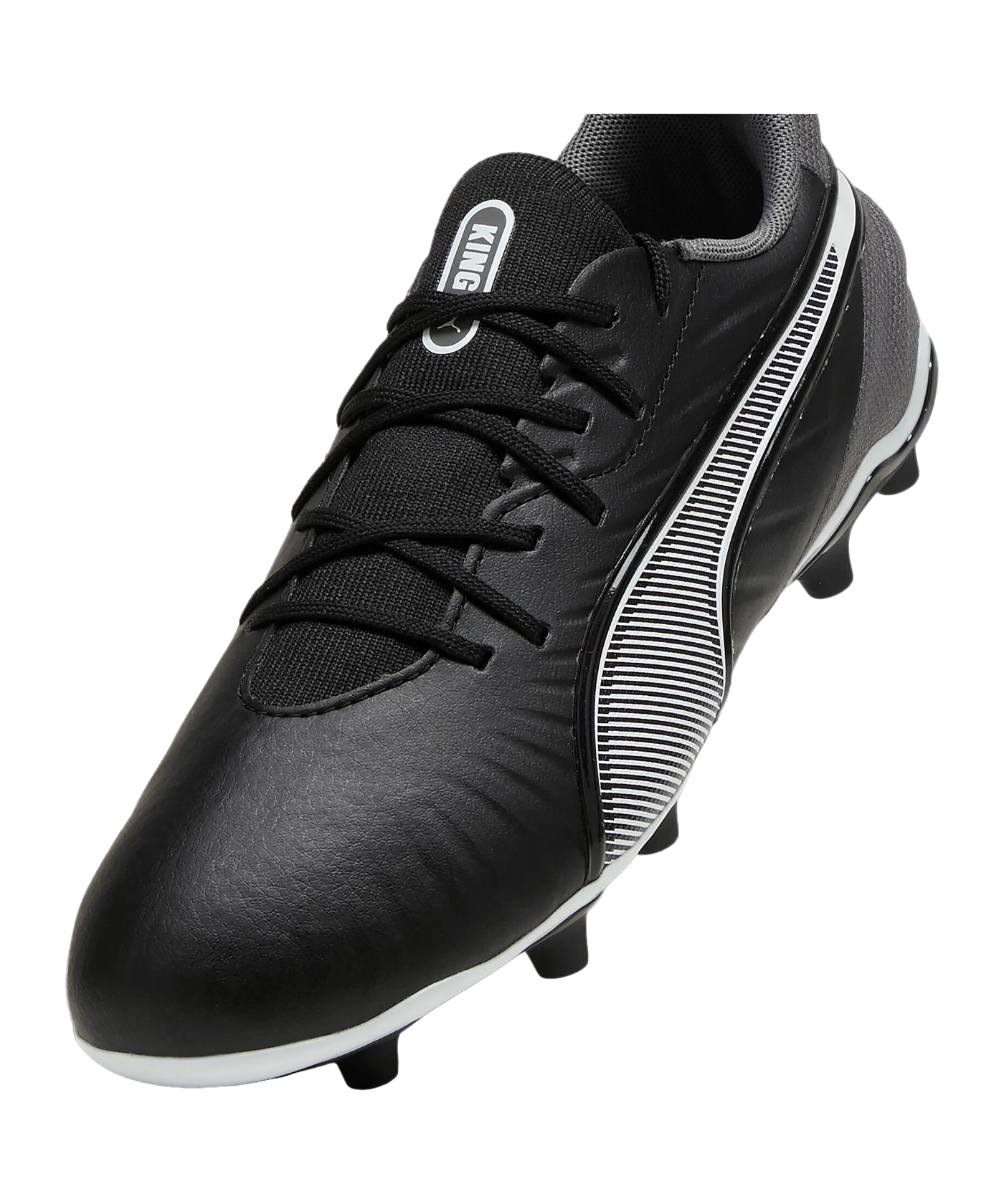 PUMA KING Match FG/AG Eclipse Jr Kids Schwarz Weiss F01
