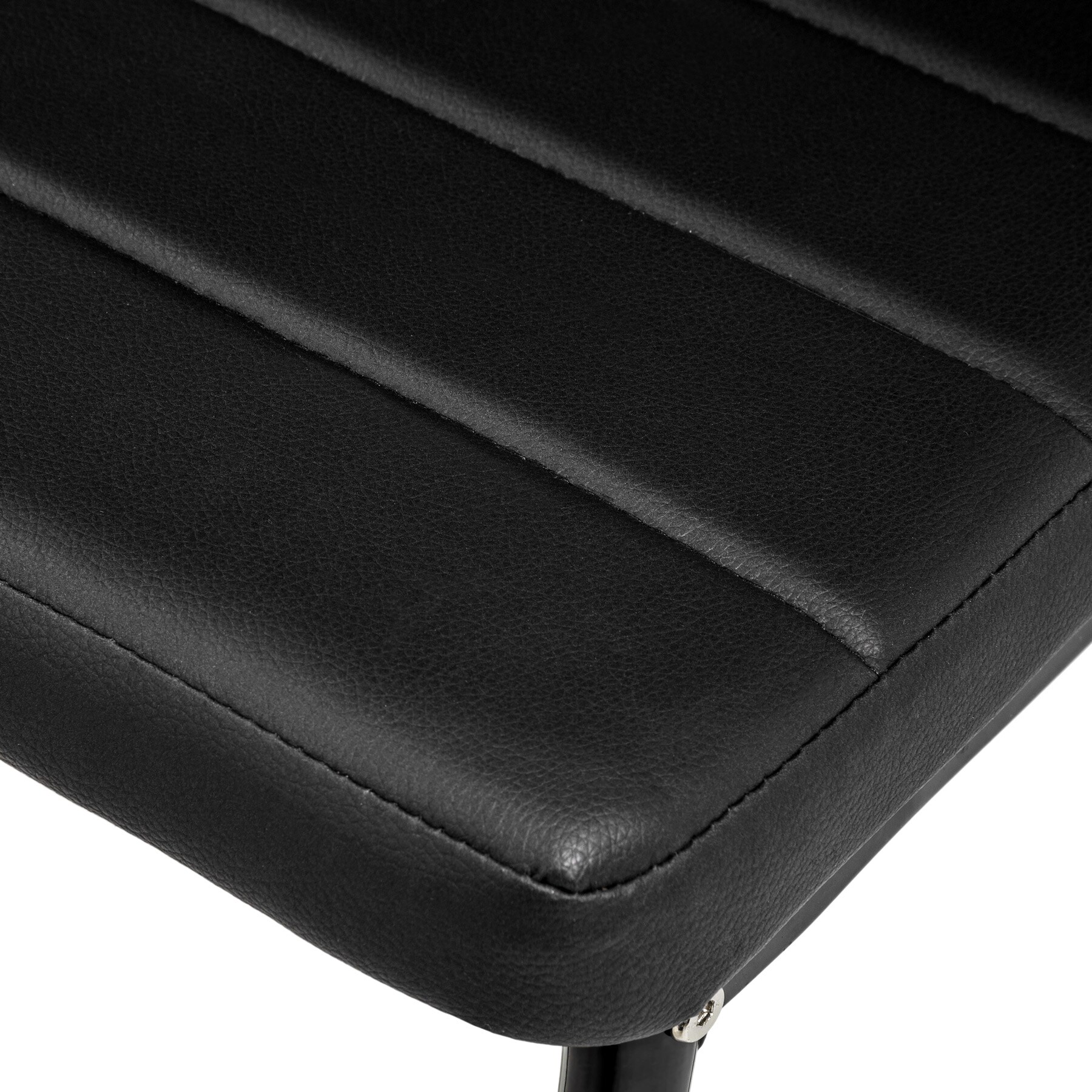 tectake® Set Esszimmerstuhl, gepolstert mit Kunstlederbezug, schlanke Stahlbeine, 41 x 45 x 98,5 cm