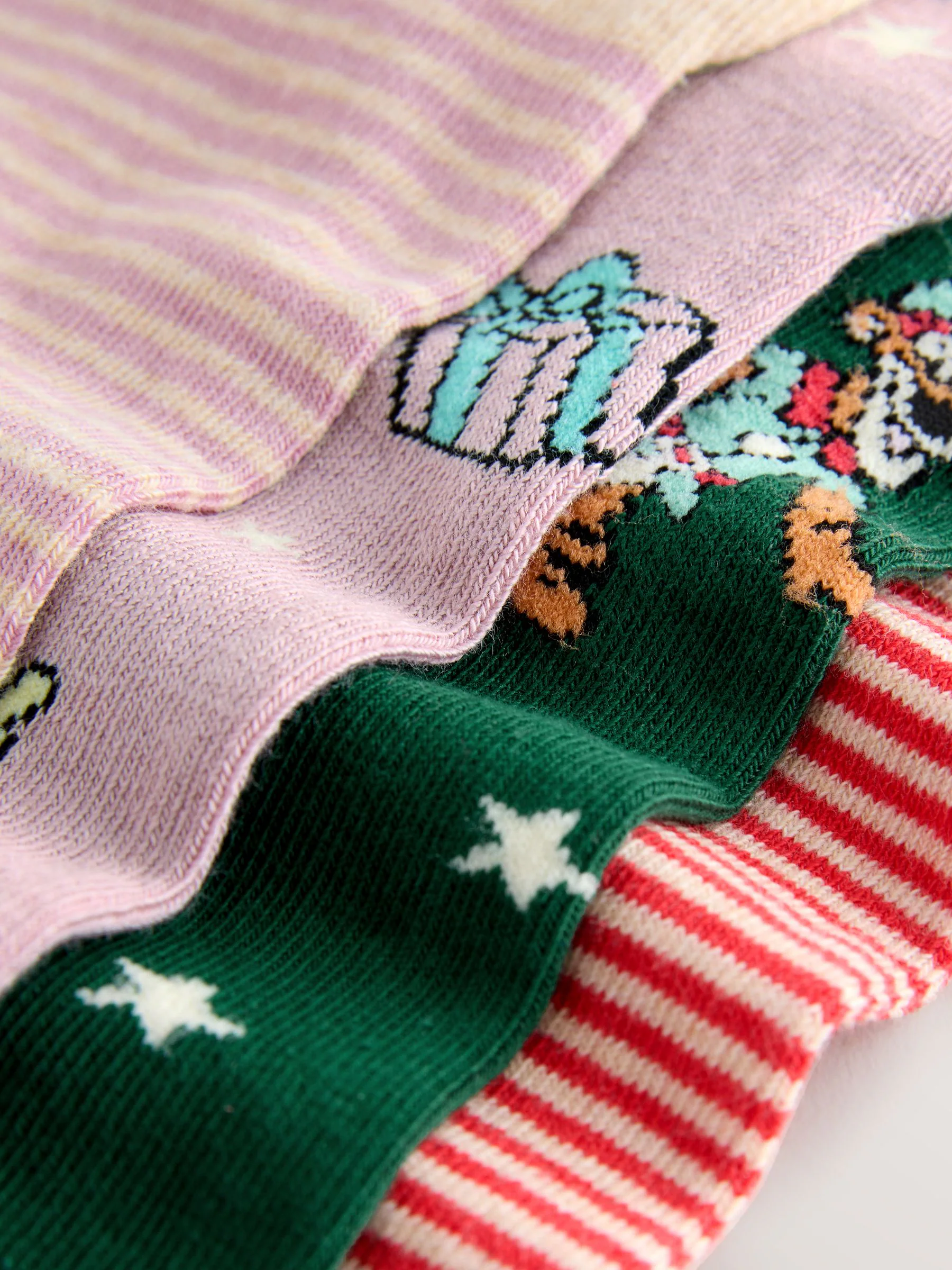 Winnie The Pooh License - 4 paar enkelsokken met kerstmotief