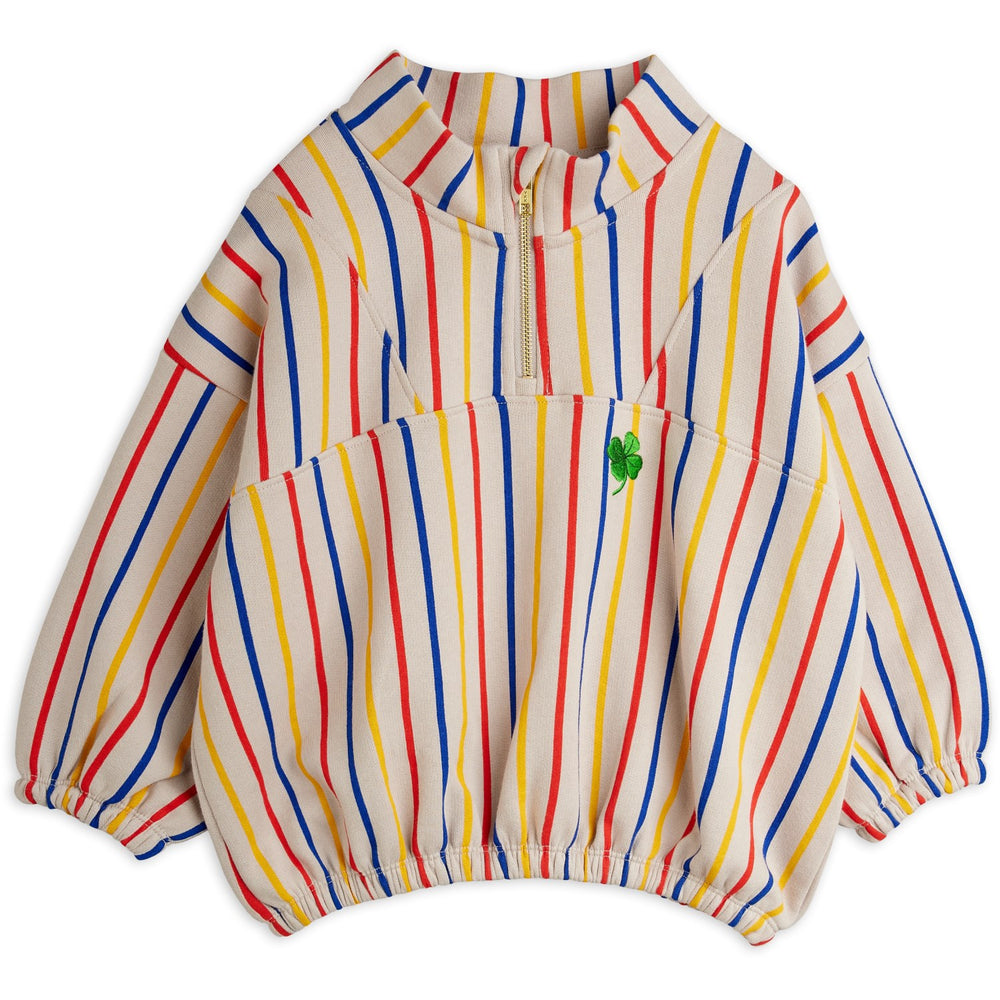 Køb Mini Rodini Multi Clover Emb Half Zip Sweatshirt