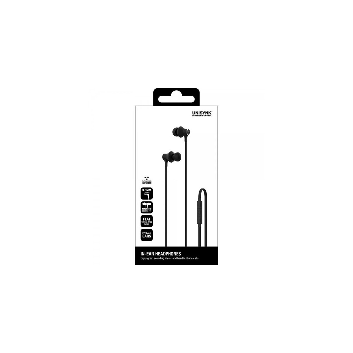 Unisynk In-Ear Hodetelefoner Svart