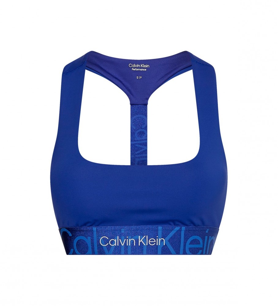 Sutiã esportivo Calvin Klein Support azul