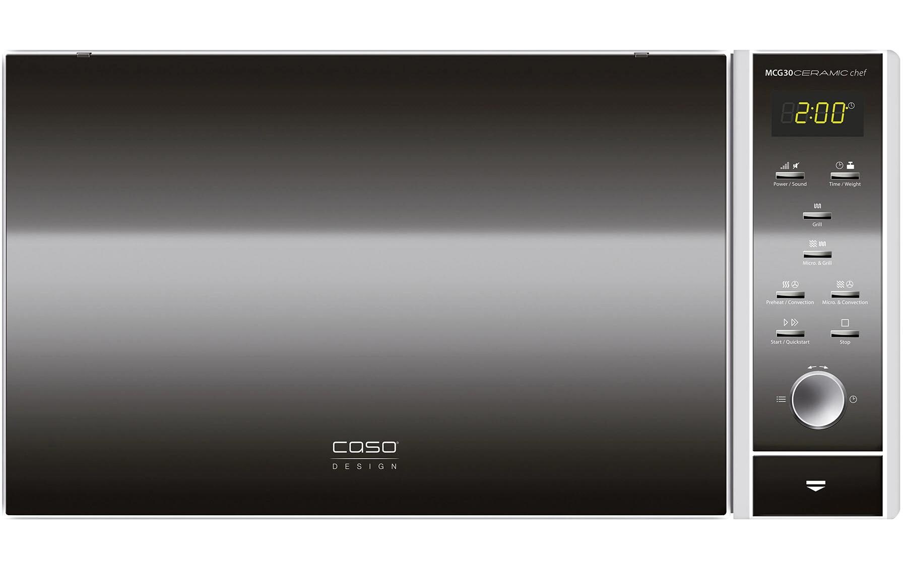 Mikrowelle MCG30 Ceramic Chef Schwarz<br>Design-Mikrowelle mit Heissluft und Grill