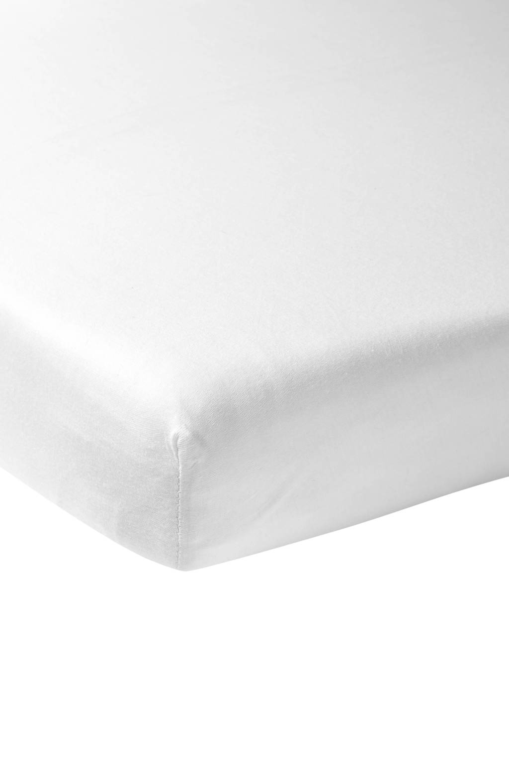 katoenen juniorbed hoeslaken 70x140 cm wit