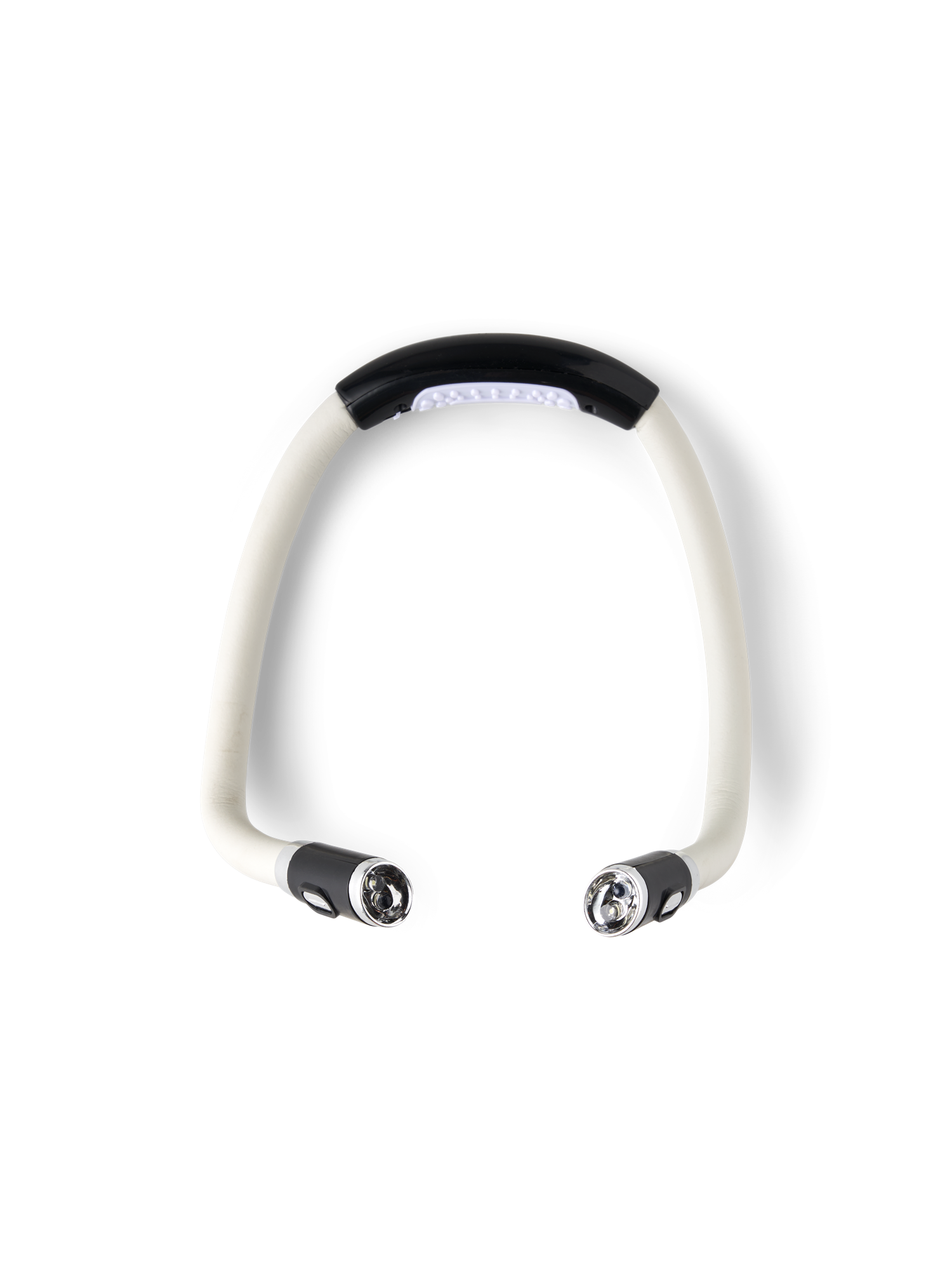 Justerbar LED-nakkelampe | Gummi/ABS. 29 cm. | Silver Grey, Black