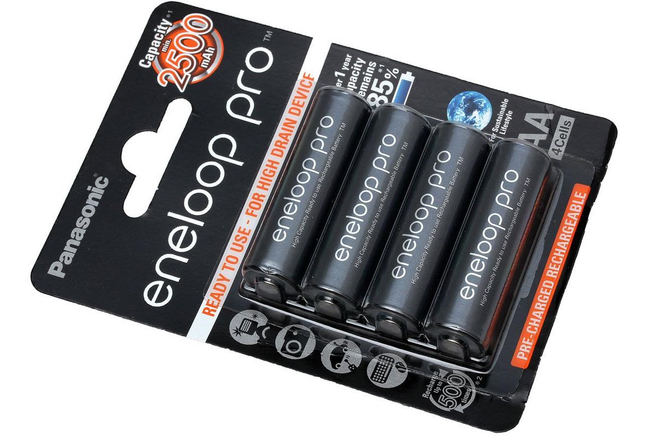 Panasonic Eneloop Pro 4x Ni-MH AA-batterijen, 2500 mAh