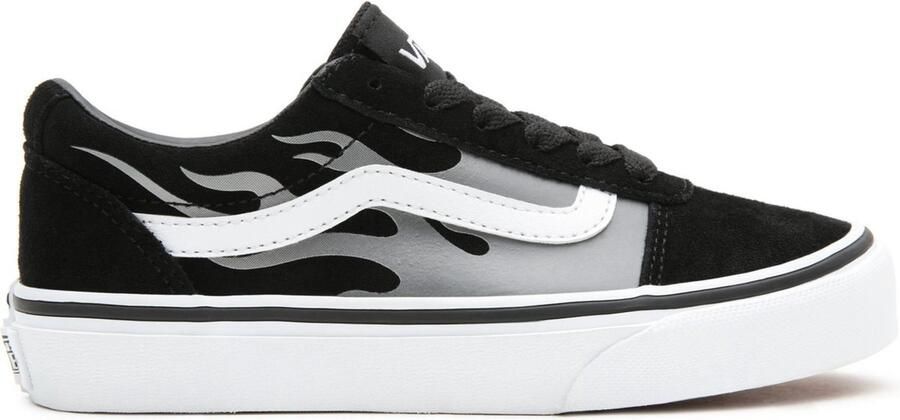 Vans YT Ward Sneakers Suede Flame Black White