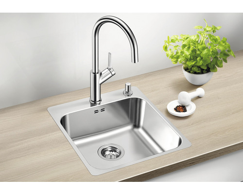 Blanco SUPRA 400-IF/A R12 spoelbak, 500 x 440 mm, roestvrij staal, geborstelde afwerking, 526353