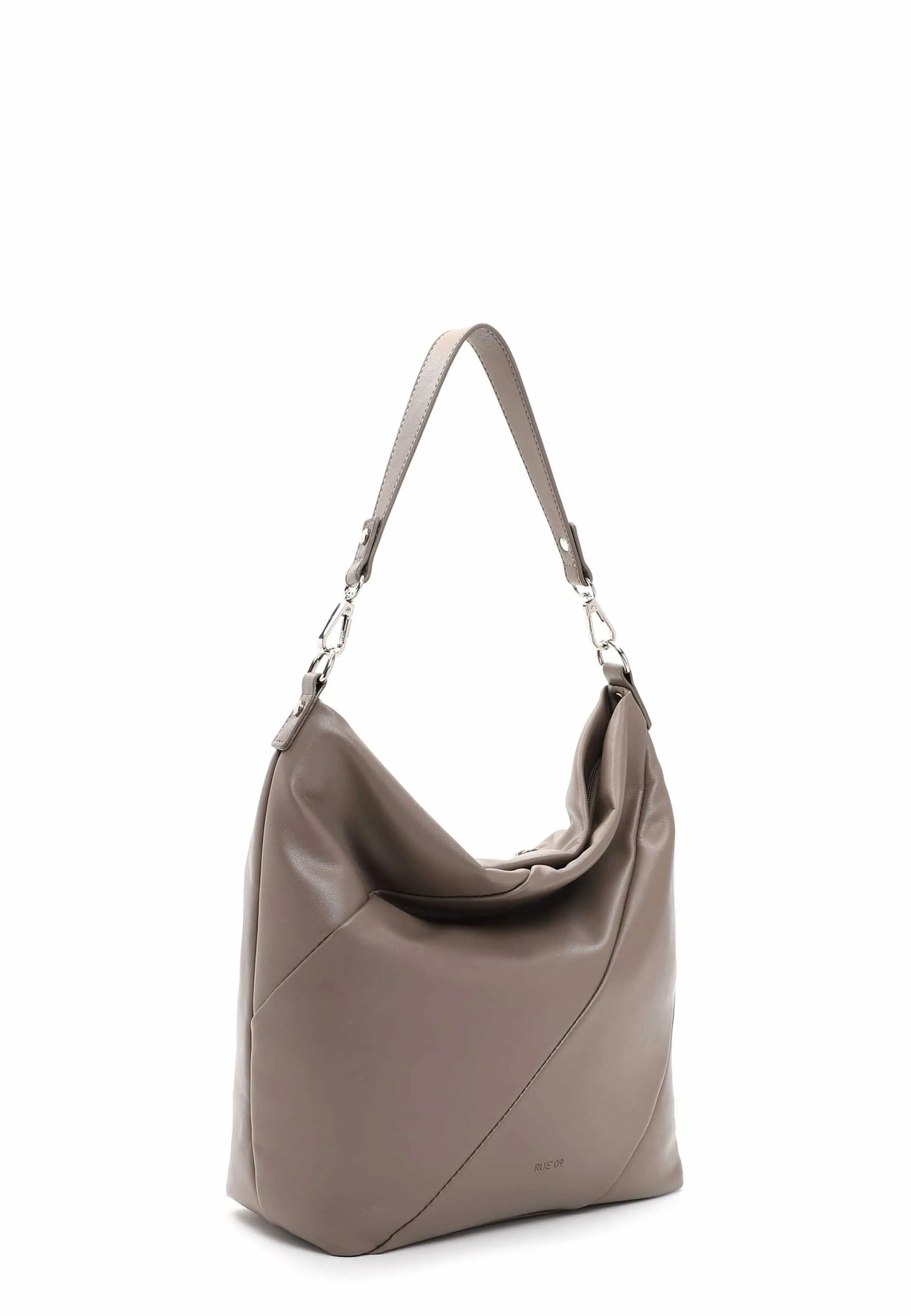 RUE68 Beuteltasche Taupe Lederimitat