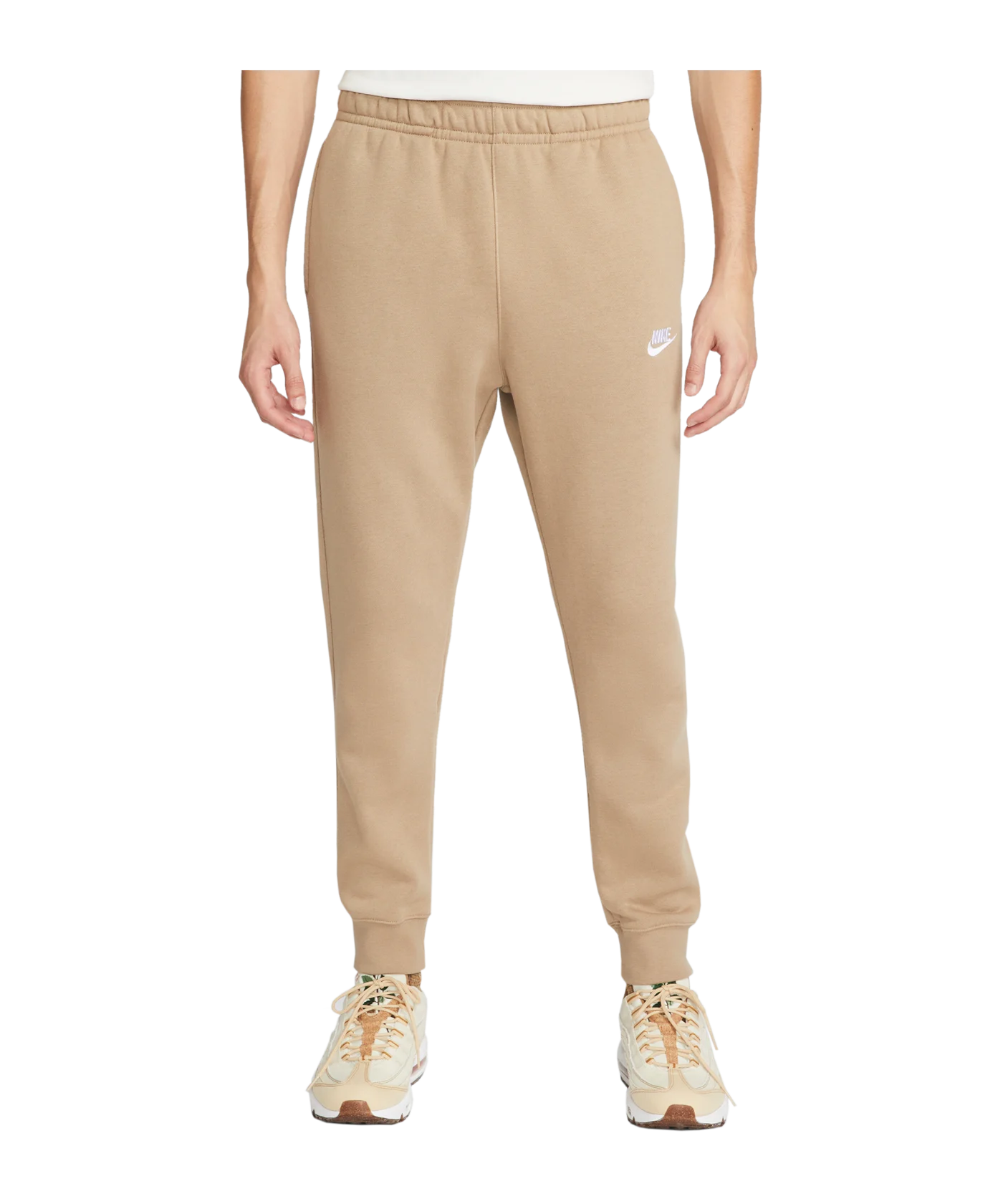 Nike Club Fleece Jogginghose Braun Weiss F247