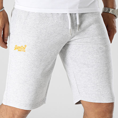 Short Jogging Vintage Logo Embroidery M7110395A Gris Chiné