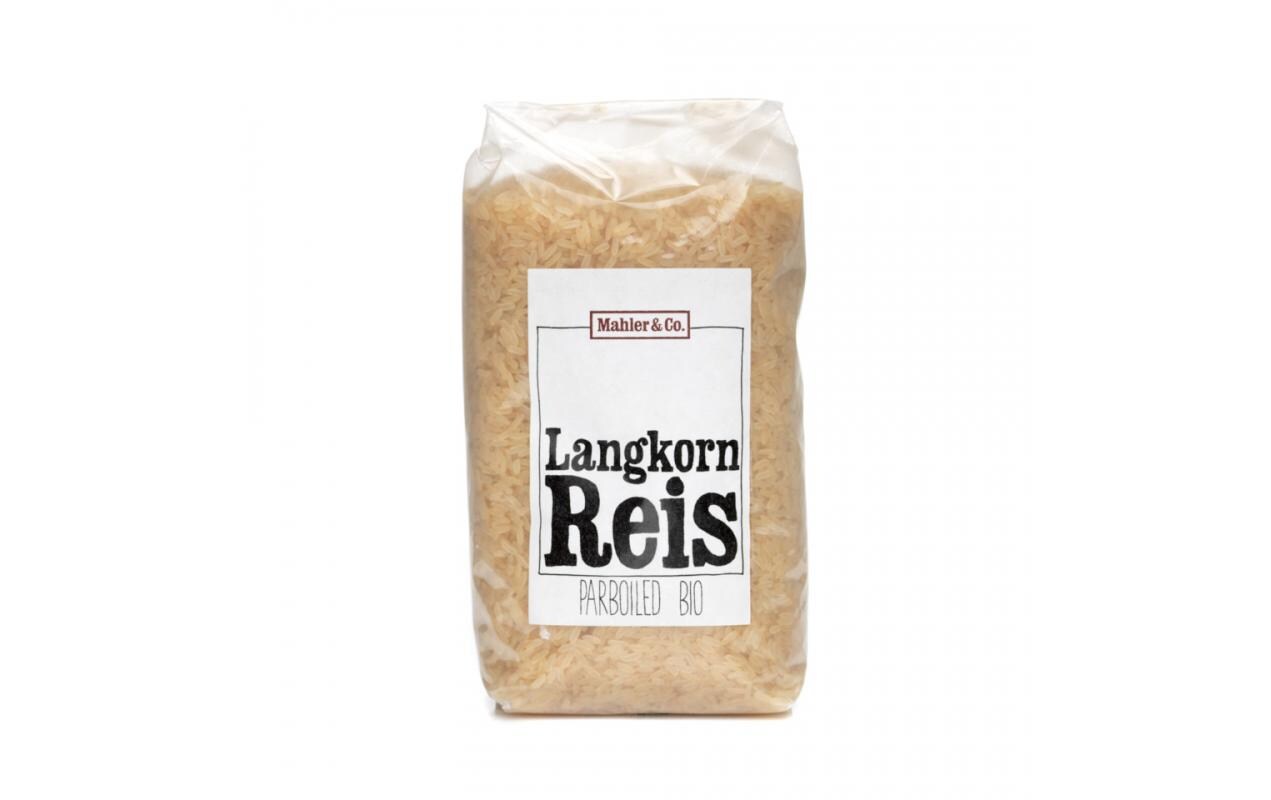 Bio Parboiled Reis weiss, Langkorn 1 kgLangkornreis
