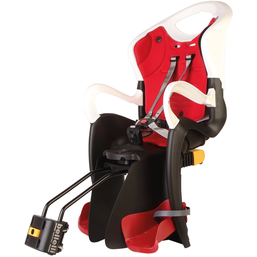 BELLELLI Kindersitz Fahrrad Tiger Reclining B-Fix frame mount White  Red