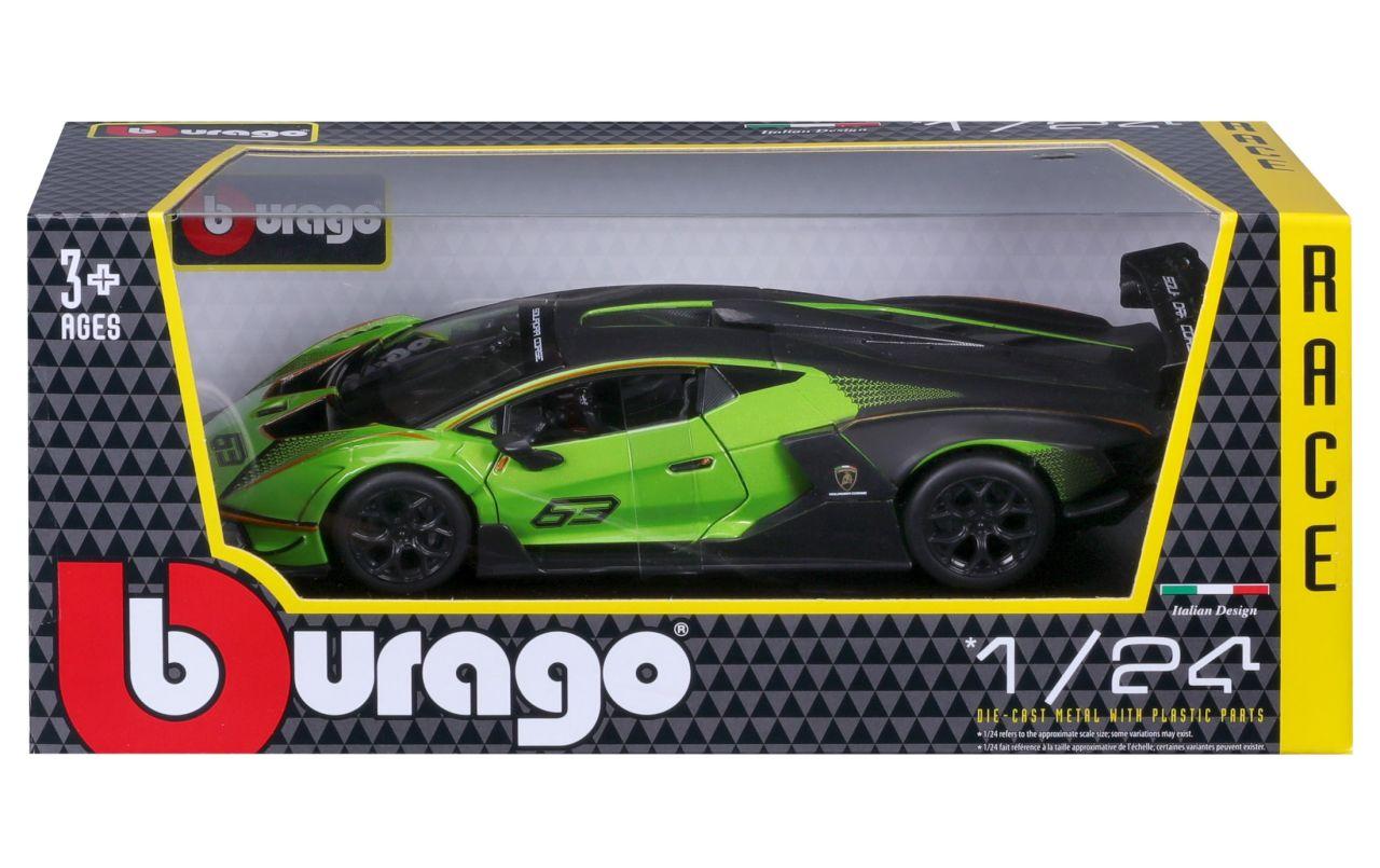 Race Lamborghini Essenza SCV12 Grün 1:24Sammlermodell im Massstab 1:24