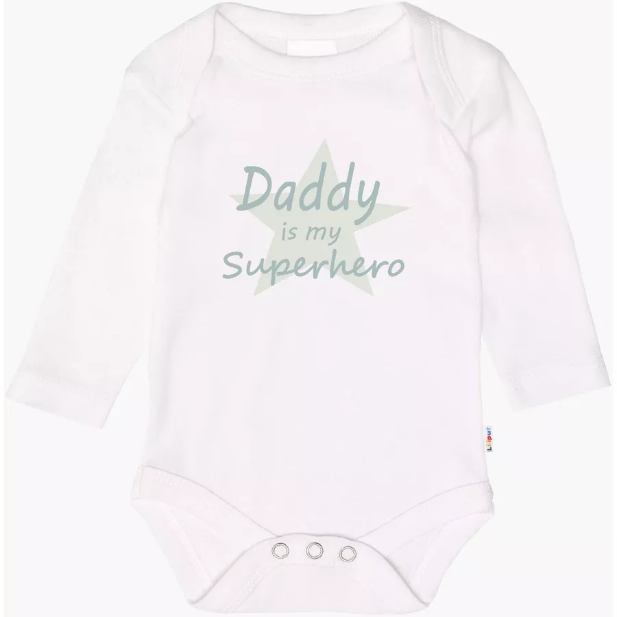 Liliput Langarmbody 2er Pack Superhero  Superbaby weiß