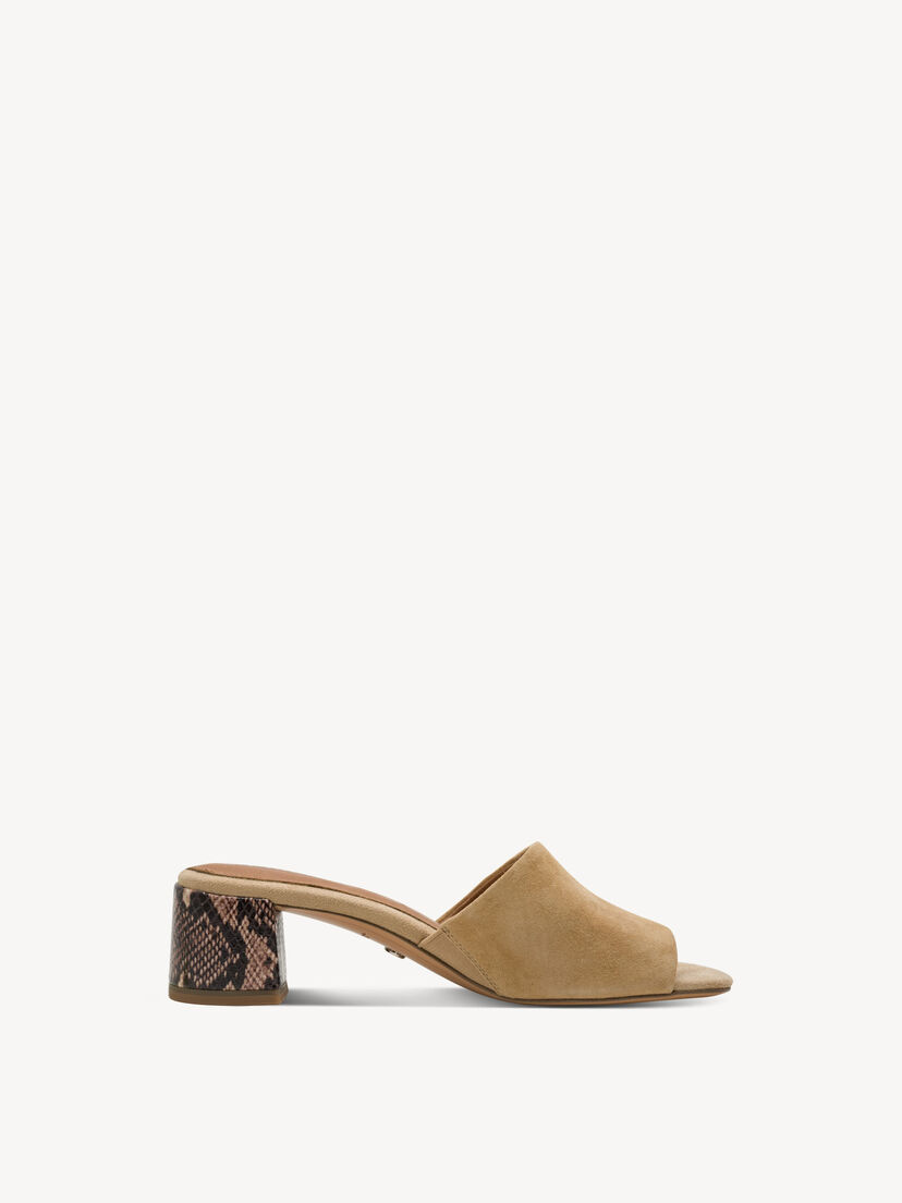 Leren Slipper - beige