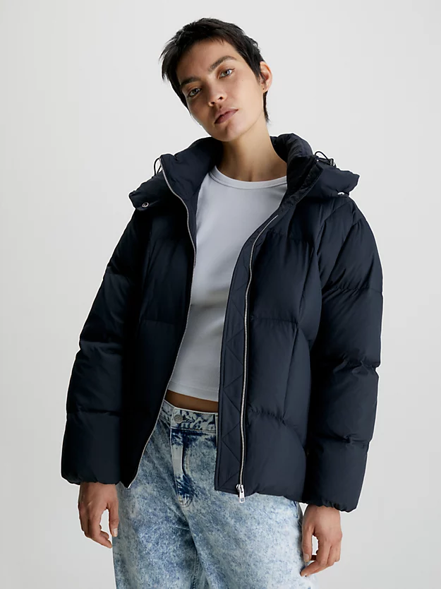 Jaqueta acolchoada oversized CK