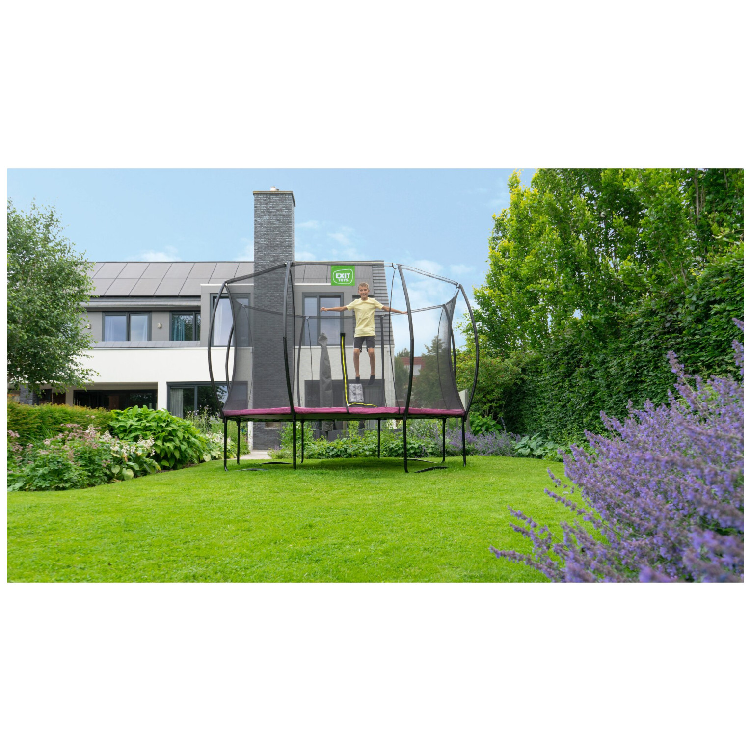 EXIT Silhouette trampoline ø305cm - roze