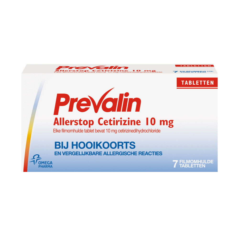 Prevalin Allerstop 10 mg Cetirizine7 tabletten