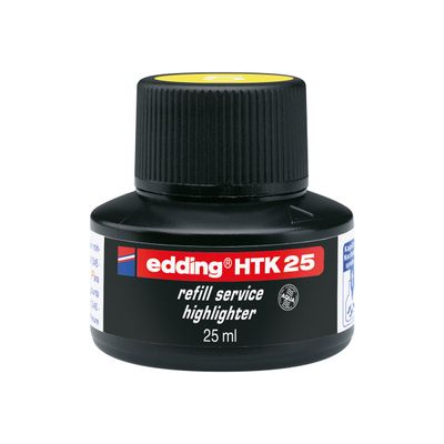 edding HTK 25 - Recharge d'encre pour surligneur - jaune