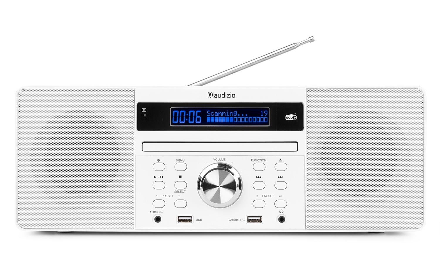 Radio/CD-Player Prato Weiss<br>DAB+ Radio mit CD-Player