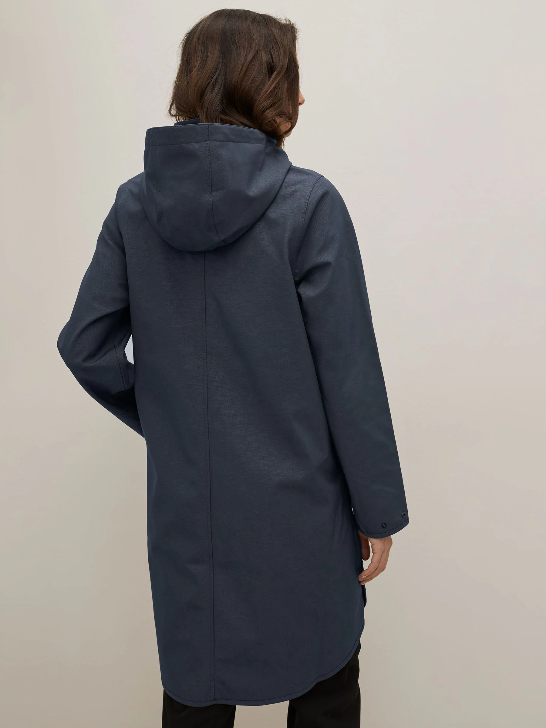 Blauw - Ilse Jacobsen - Waterdichte A-lijn softshell regenjas