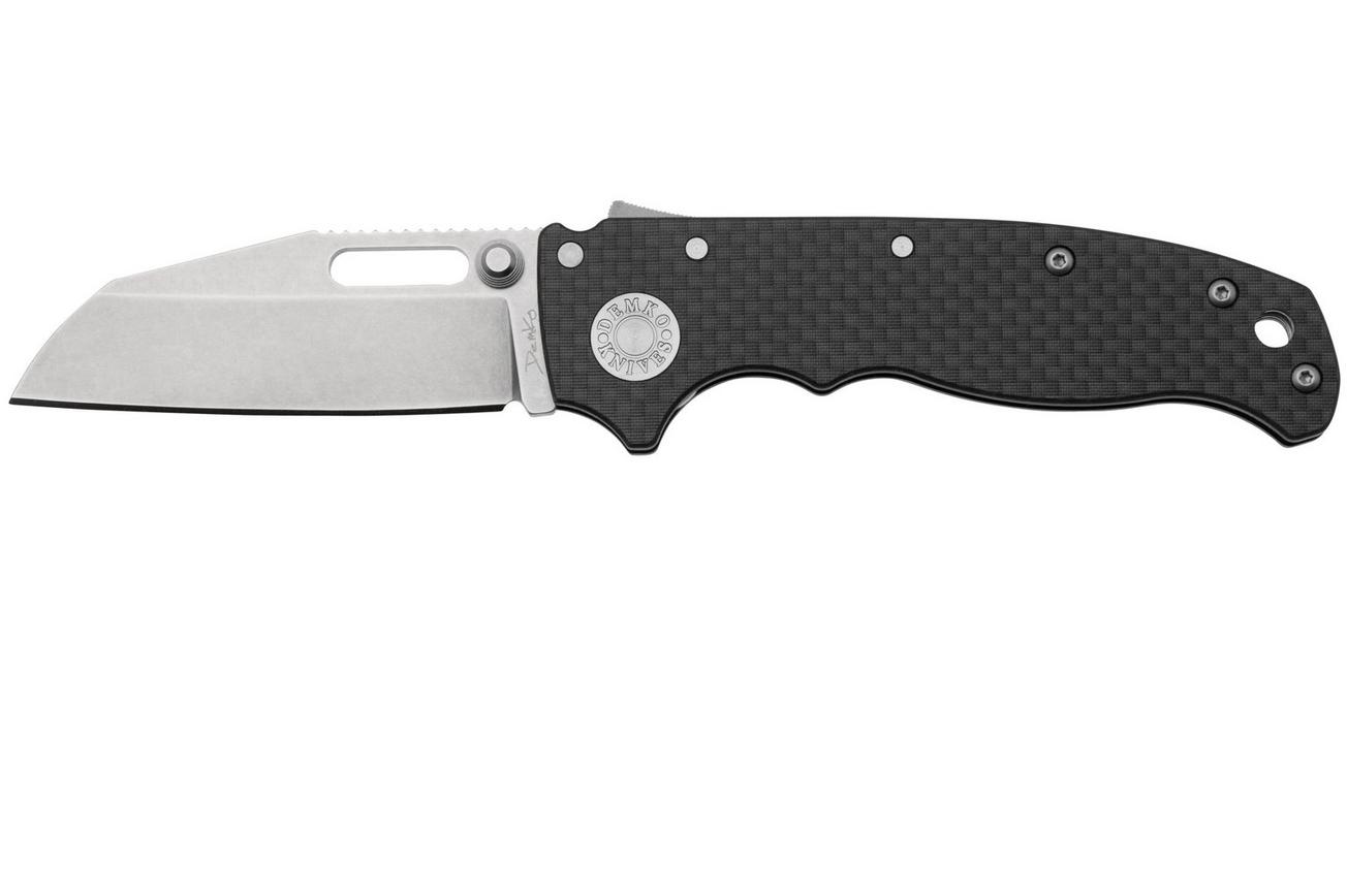 Demko Knives AD20.5 Shark-Lock CPM 20CV Shark Foot AD205-20CV-CARBON-SF Carbon Fiber, zakmes