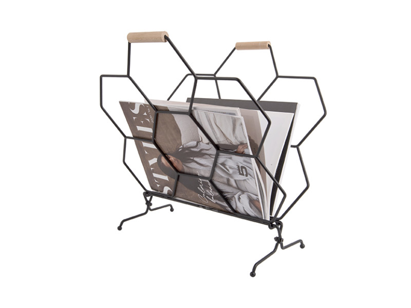 Magazine Rack Honeycomb PT3614BK Black