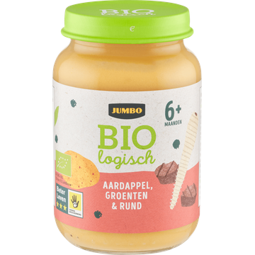 Jumbo Babyvoeding Biologisch Aardappel, Groenten & Rund 6+ Maanden 190 g