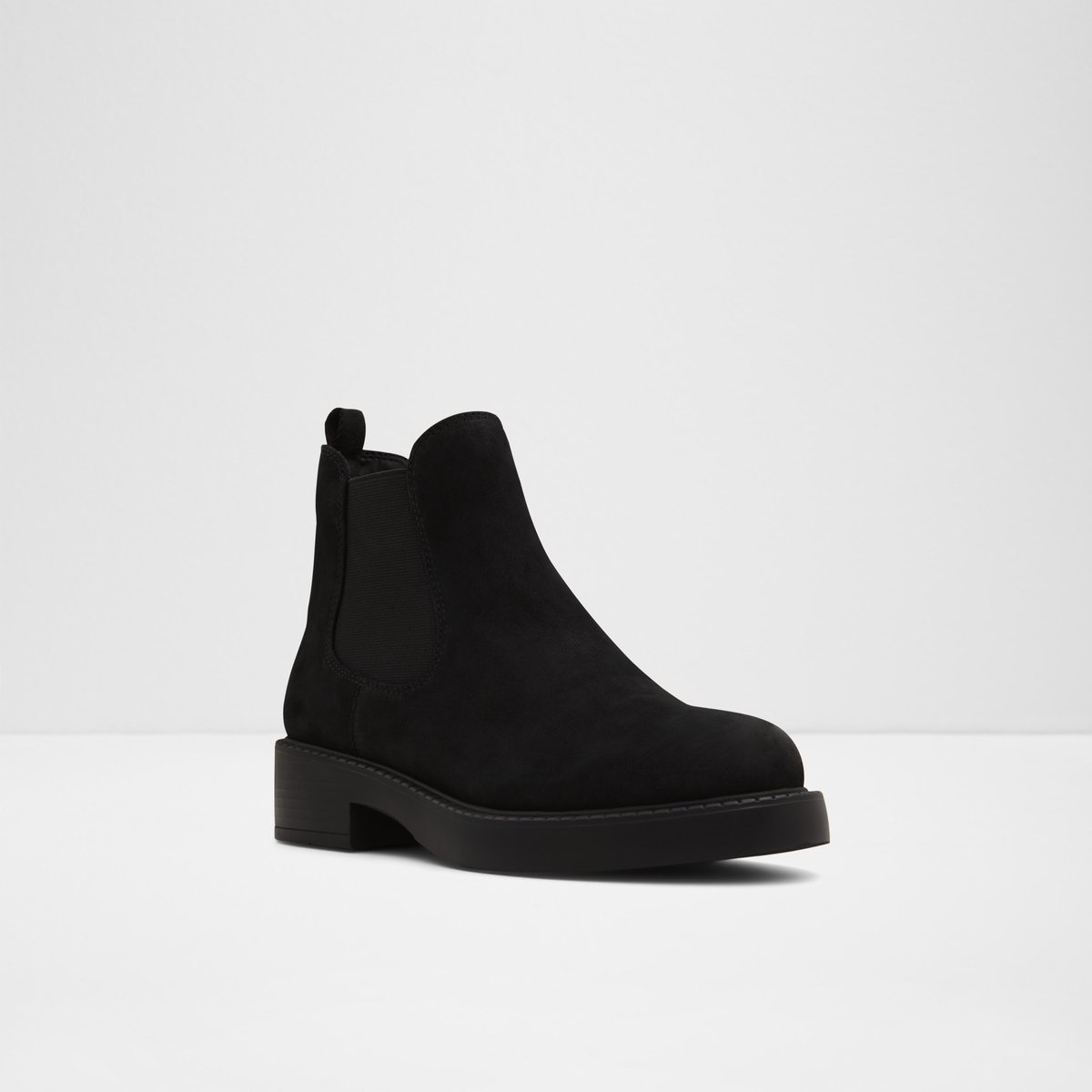 May Black Leather Nubuck Women Winter boots