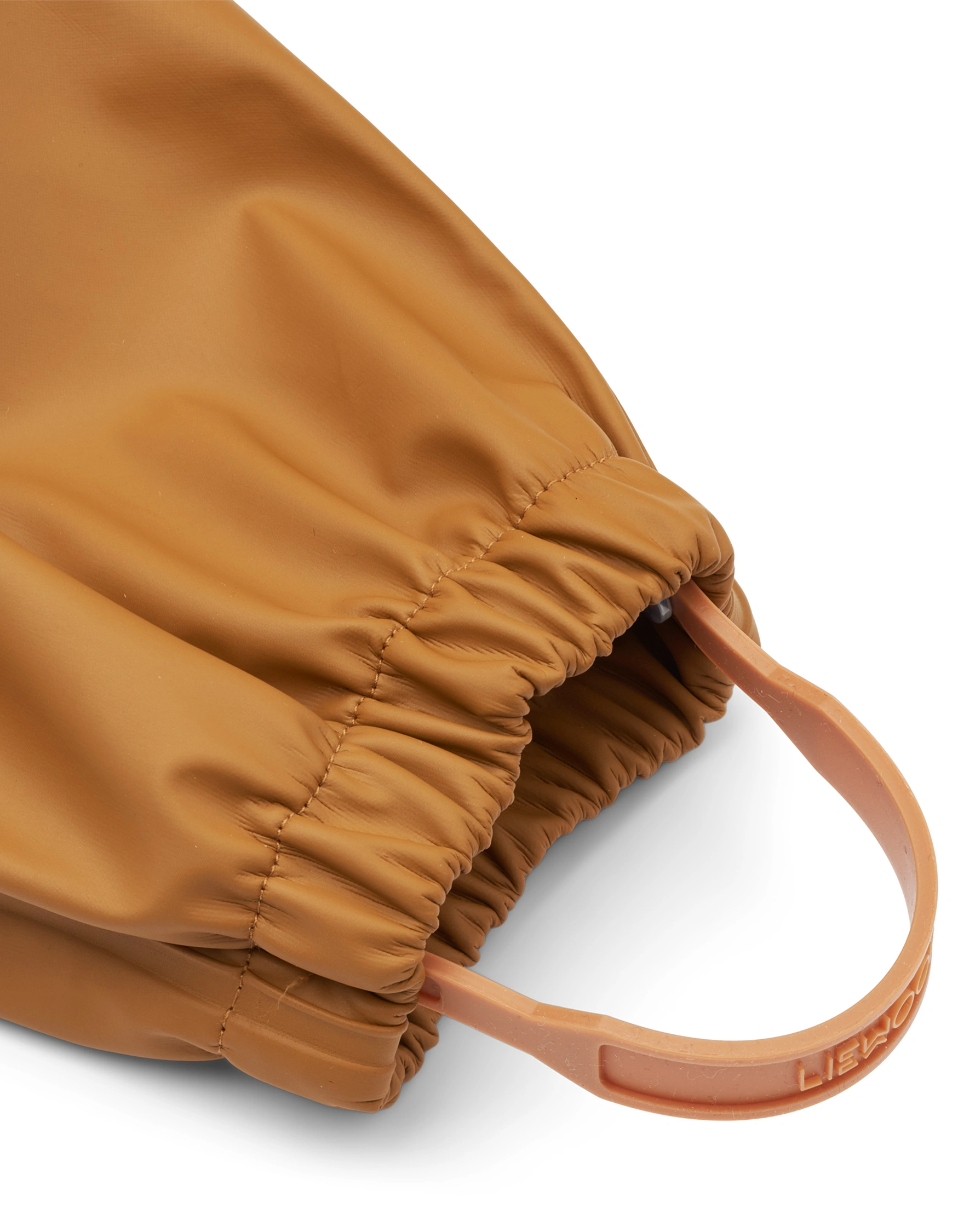 Regenhose MELODI mit Trägern in golden caramel